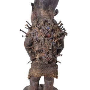 Figure - Wood, nails, glass - Nkisi - Yombe - Congo