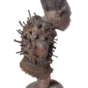 Figure - Wood, nails, glass - Nkisi - Yombe - Congo