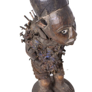 Figure - Wood, nails, glass - Nkisi - Yombe - Congo