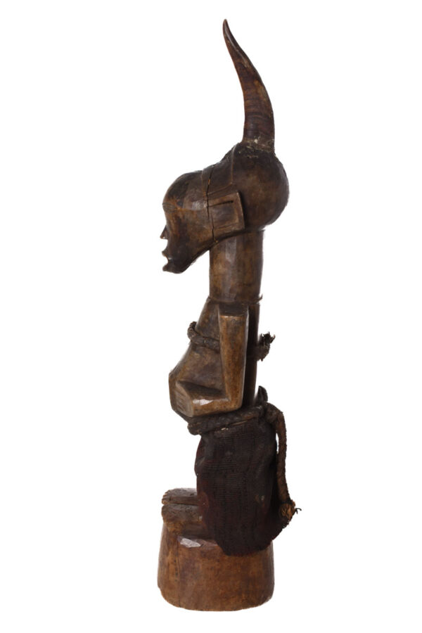 Power Figure - Wood, Horn - Songye - Congo