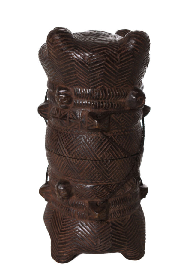 Tukula box - Wood - Kuba - Congo DRC