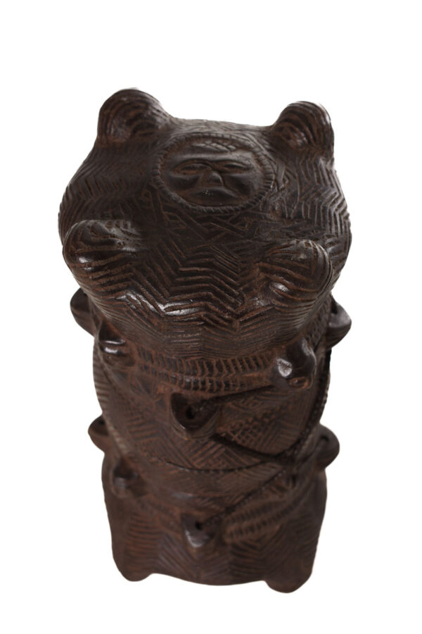 Tukula box - Wood - Kuba - Congo DRC