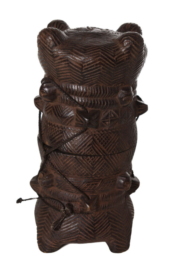 Tukula box - Wood - Kuba - Congo DRC