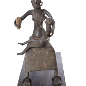 Maternity figure - Goldweight - Bronze - Ashanti - Ghana