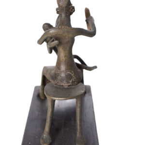 Maternity figure - Goldweight - Bronze - Ashanti - Ghana