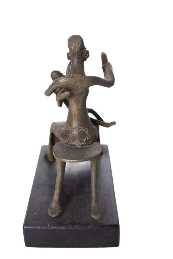 Maternity figure - Goldweight - Bronze - Ashanti - Ghana