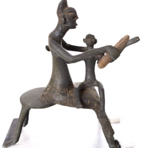 Maternity figure - Goldweight - Bronze - Ashanti - Ghana