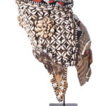 Mask - Beads, Cauris, Plant fibre, Wood - Ngaady A Waash Bushoong - Kuba - Congo