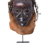 Mask - Wood, Rope - Lwena - Angola
