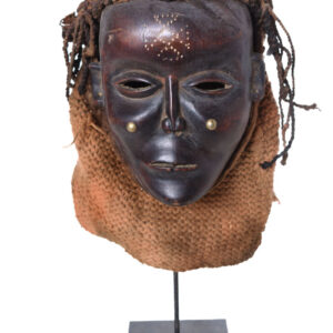 Mask - Wood, Rope - Lwena - Angola