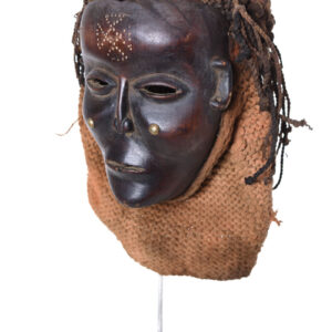 Mask - Wood, Rope - Lwena - Angola