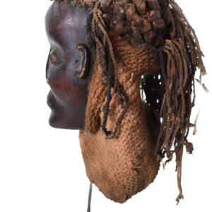 Mask - Wood, Rope - Lwena - Angola