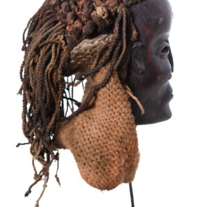 Mask - Wood, Rope - Lwena - Angola