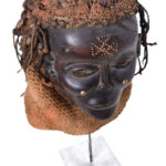 Mask - Wood, Rope - Lwena - Angola
