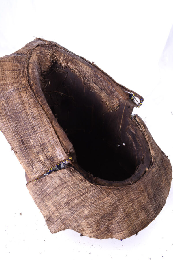 Royal Mask - Beads, Cauri, Wood - Bwoom - Kuba - DR Congo