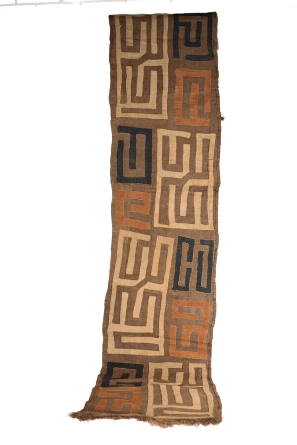 Textile - Cloth - Shoowa-Kuba - DR Congo 280 cm