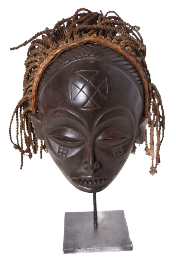Mask - Wood - Mwana Pwo - Chokwe - DR Congo