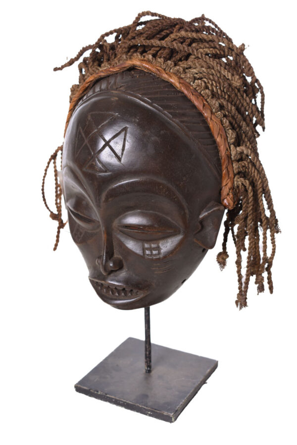 Mask - Wood - Mwana Pwo - Chokwe - DR Congo