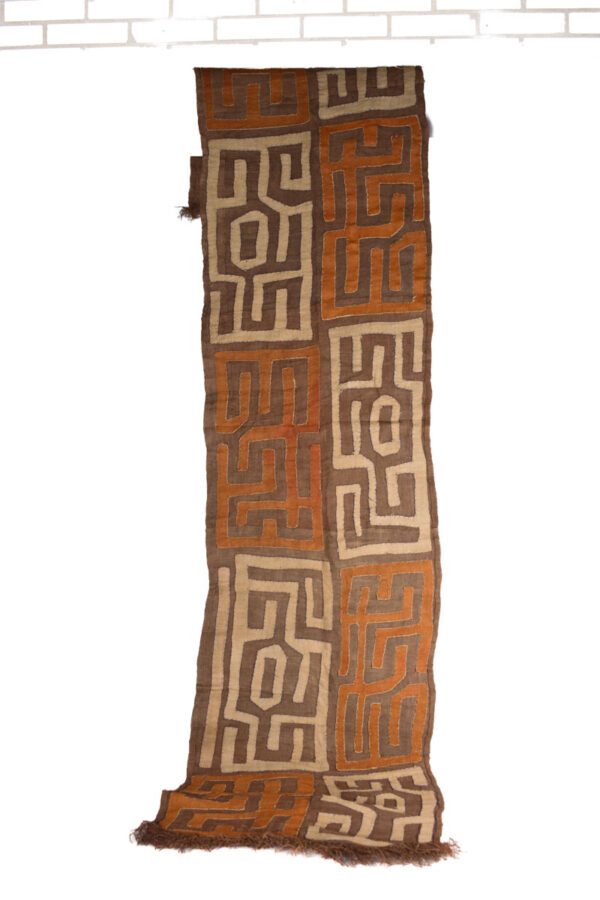 Textile - Cloth - Shoowa-Kuba - DR Congo 270 cm