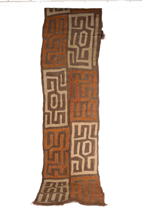 Textile - Cloth - Shoowa-Kuba - DR Congo 270 cm