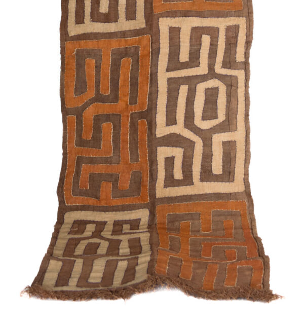 Textile - Cloth - Shoowa-Kuba - DR Congo 270 cm