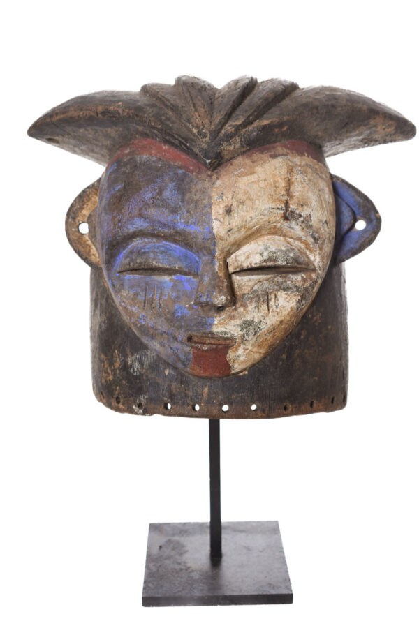 Helmet Mask - Wood - Kwese - Gabon