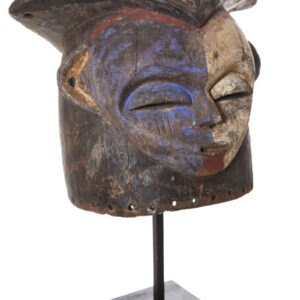 Helmet Mask - Wood - Kwese - Gabon