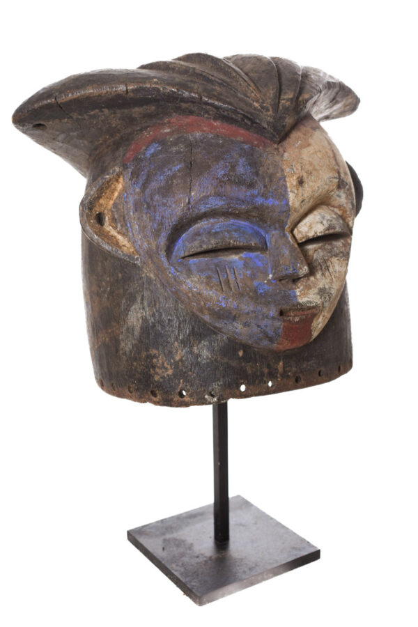 Helmet Mask - Wood - Kwese - Gabon