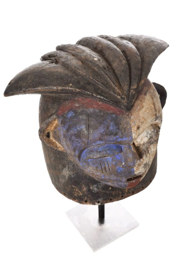Helmet Mask - Wood - Kwese - Gabon