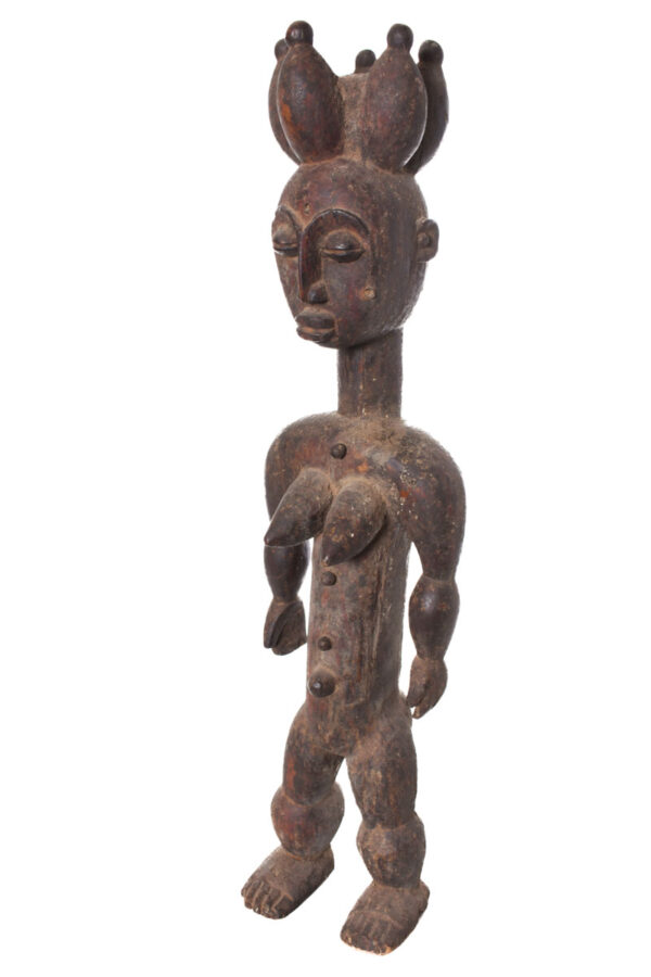 Ancestor figure - Wood - Attye- Ivory Coast / Lagoon Region