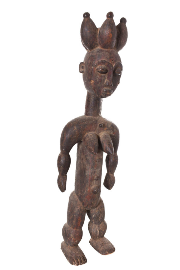 Ancestor figure - Wood - Attye- Ivory Coast / Lagoon Region