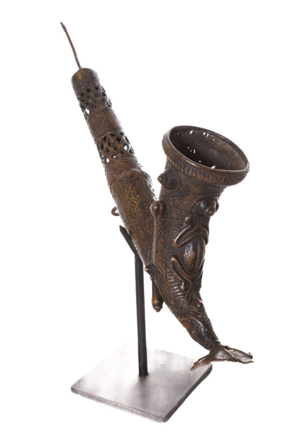 Ceremonial Pipe - Bronze- Bamun - Cameroon