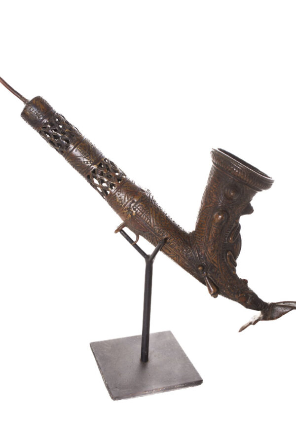 Ceremonial Pipe - Bronze- Bamun - Cameroon