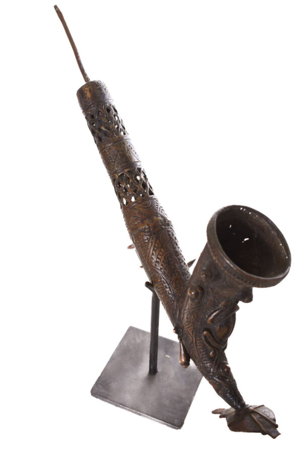 Ceremonial Pipe - Bronze- Bamun - Cameroon