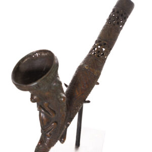 Ceremonial Pipe - Bronze- Bamun - Cameroon