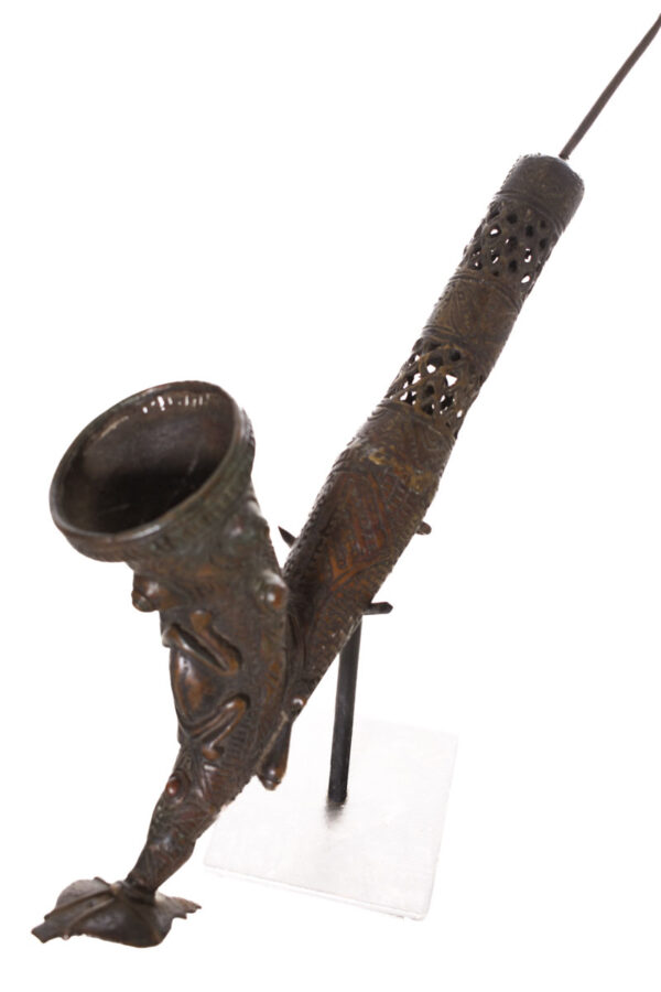 Ceremonial Pipe - Bronze- Bamun - Cameroon
