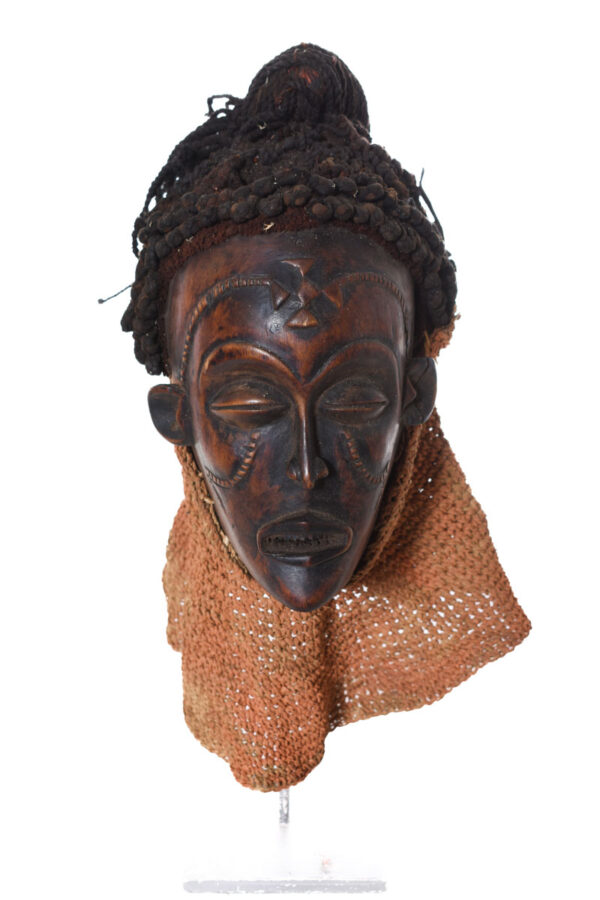 Mask - Wood, Rope - Mwana Pwo - Chokwe - DR Congo