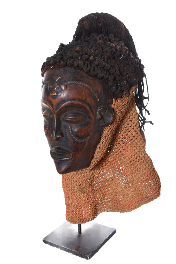 Mask - Wood, Rope - Mwana Pwo - Chokwe - DR Congo