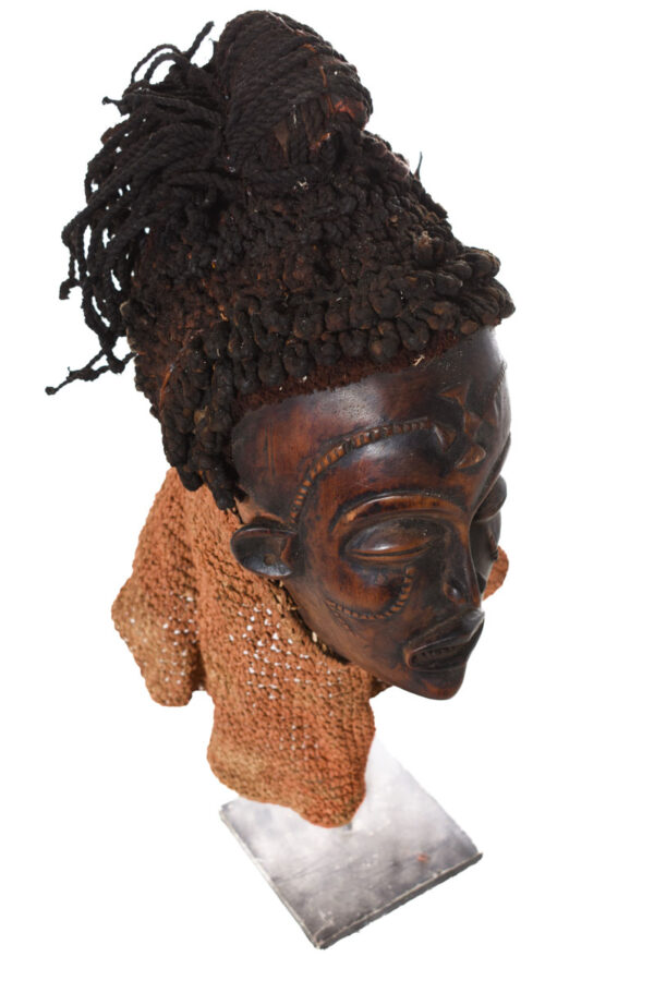 Mask - Wood, Rope - Mwana Pwo - Chokwe - DR Congo
