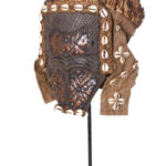 Lele Mask - Beads, Copper, Plant fibre, Wood - KUBA - Congo