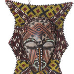 Panel- Beads, Cauris, Plant fibre, Wood - Ngaady A Waash Bushoong - Kuba - Congo