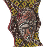 Panel- Beads, Cauris, Plant fibre, Wood - Ngaady A Waash Bushoong - Kuba - Congo