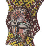 Panel- Beads, Cauris, Plant fibre, Wood - Ngaady A Waash Bushoong - Kuba - Congo
