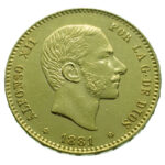 Spain 25 Peseta 1881 Alfonso XII