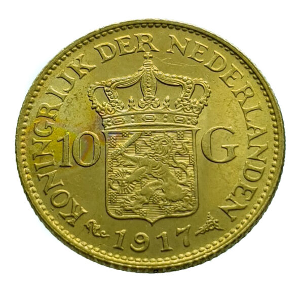 Nederland 10 Gulden 1917 Wilhelmina