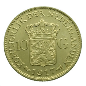 Nederland 10 Gulden 1917 Wilhelmina