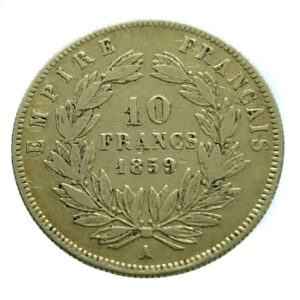 France 10 Francs 1859-A Napoleon III