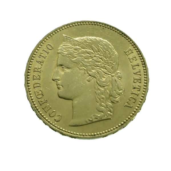 Switzerland 20 Francs 1896 Helvetia