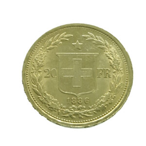Switzerland 20 Francs 1886 Helvetica