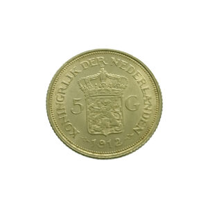 Nederland 5 Gulden 1912 Wilhelmina